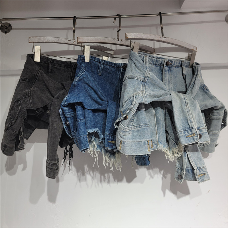Street Fashion Vintage - Denim Shorts Women Jeans Vintage Washed