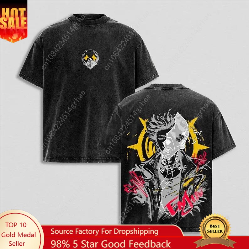 Street Fashion Vintage - Gachiakuta Vintage Anime Washed Shirt Anime