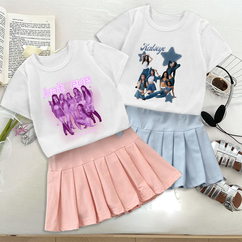 Fashion K POP K-KATSEYE T-shir - Street Fashion Tshirt 评论和价格