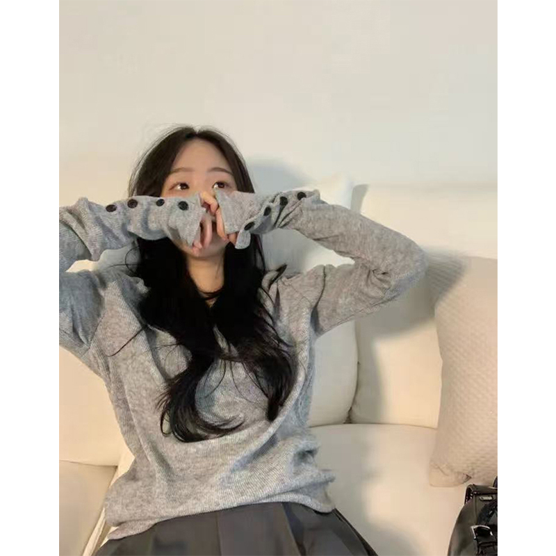 MEXZT Streetwear Gray Sweater  - Street Fashion Korea 评论和价格
