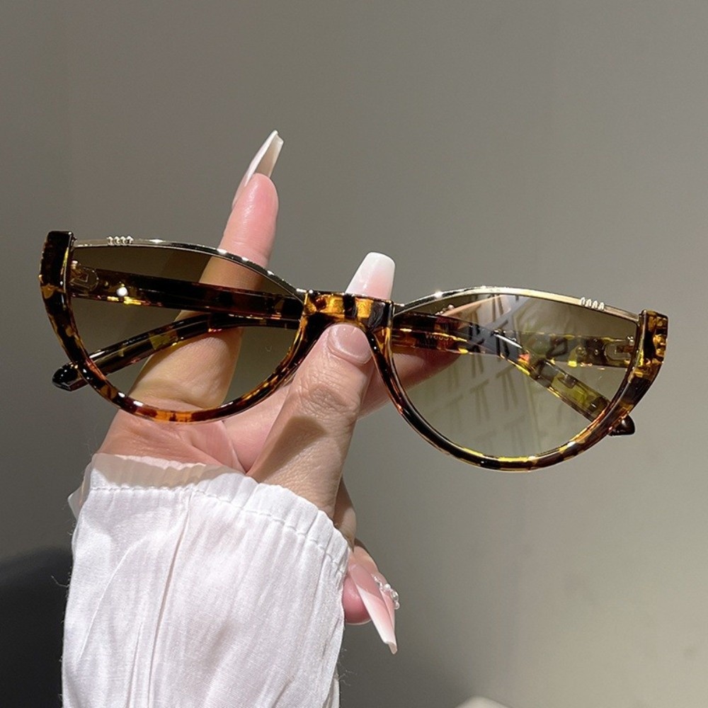Fashion Half-frame Cat Eye Sun - Street Fashion Photography 评论和价格