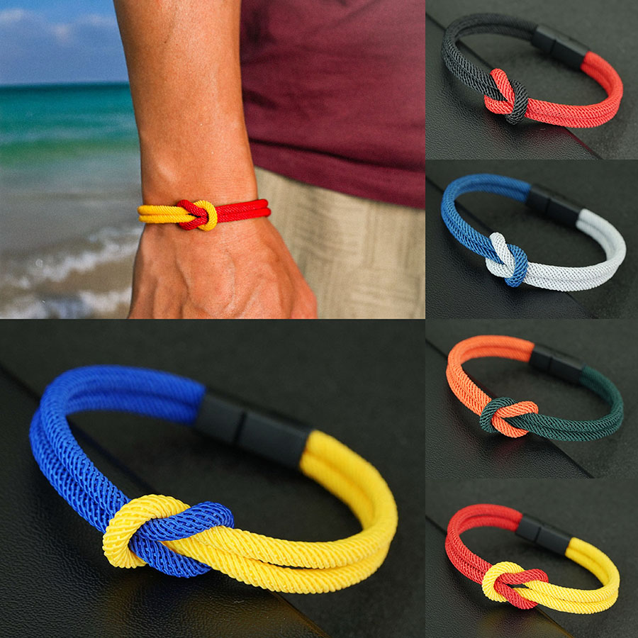 5 Styles Men Rope Bracelet Tru - Street Fashion Of Milan 评论和价格