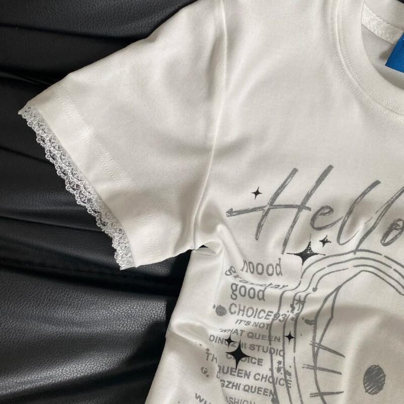 Summer Women's New Sweet Cool  - Street Fashion Tshirt 评论和价格