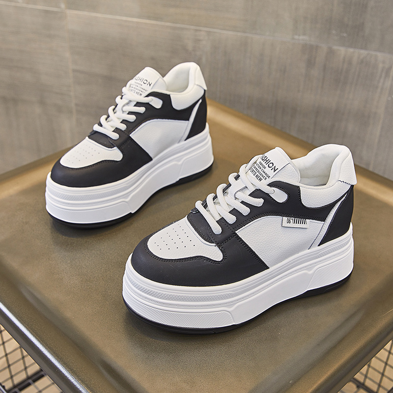 9CM Genuine Leather NEW Brand  - Chunky Sneaker Platform 评论和价格