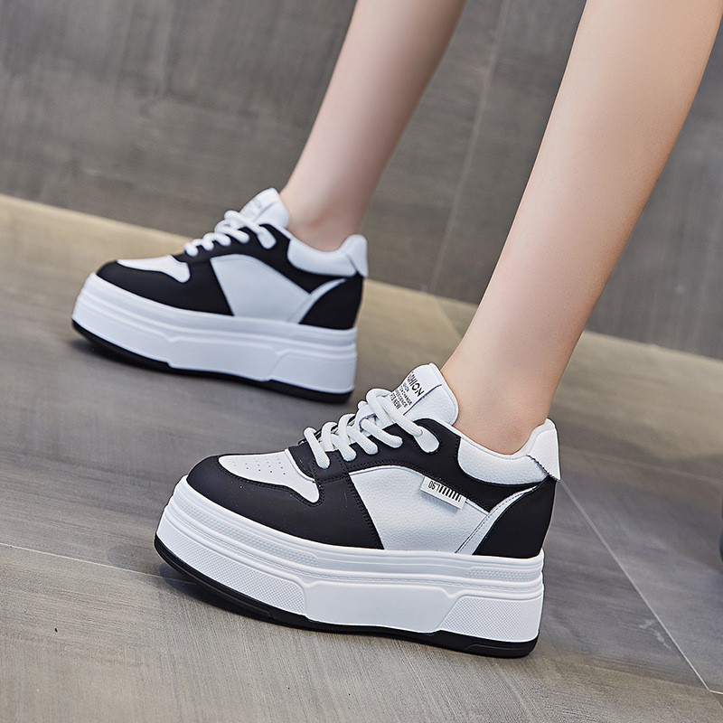 9CM Genuine Leather NEW Brand  - Chunky Sneaker Platform 评论和价格