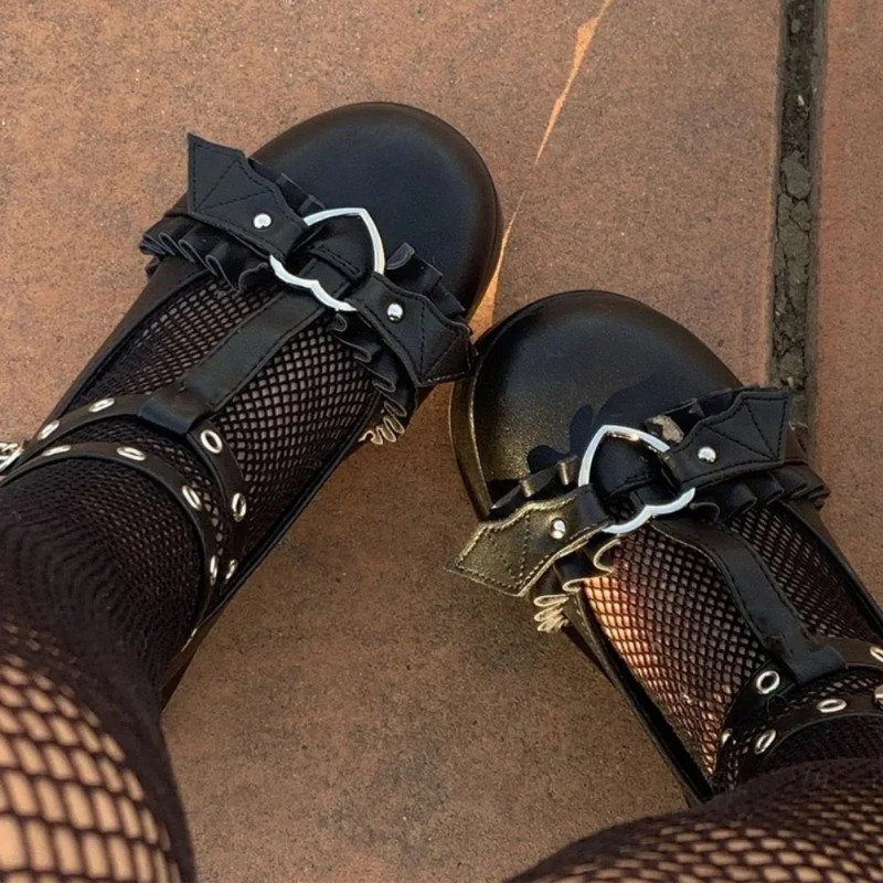 New Sweet Heart Buckle Wedges  - Chunky Sneaker Platform 评论和价格