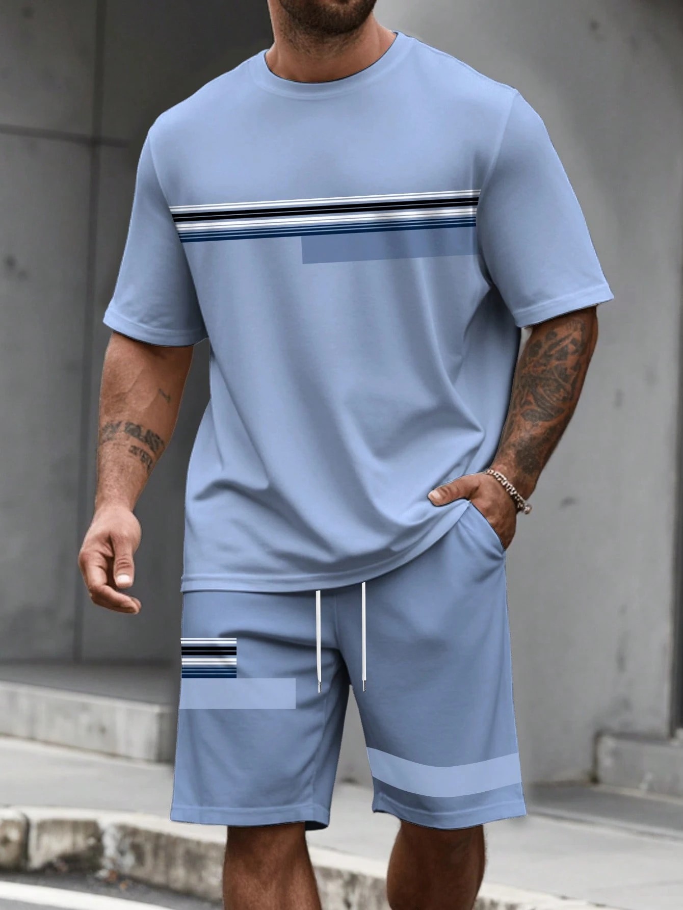 2026 Summer New Men's Short-Sl - Street Fashion Summer 2026 评论和价格