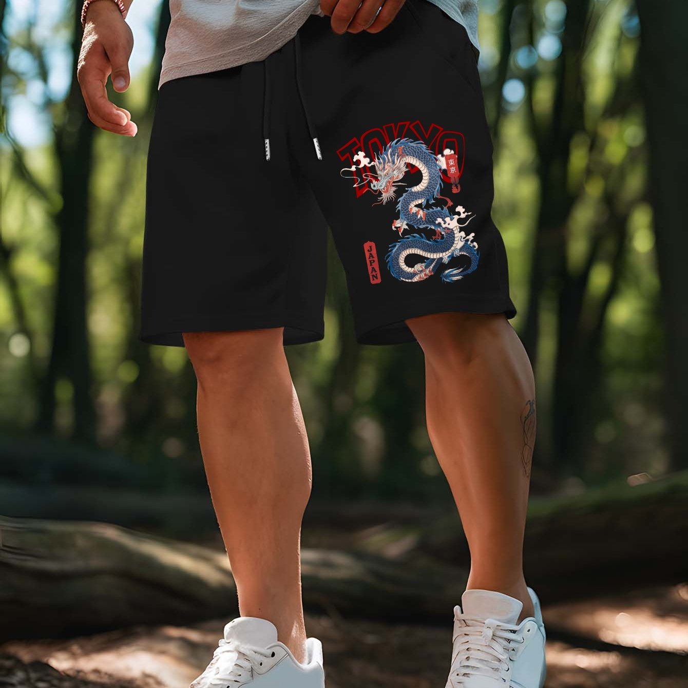 Men's Dragon Patterned Tokyo L - Street Fashion In Tokyo 评论和价格