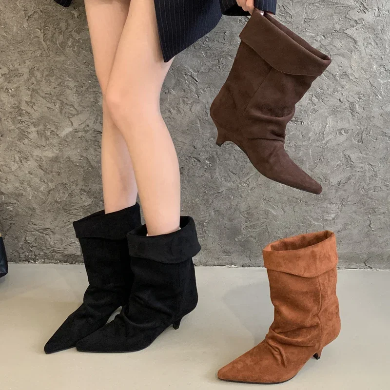Aneikeh Winter Pointed Toe Thi - Street Fashion Vintage 评论和价格