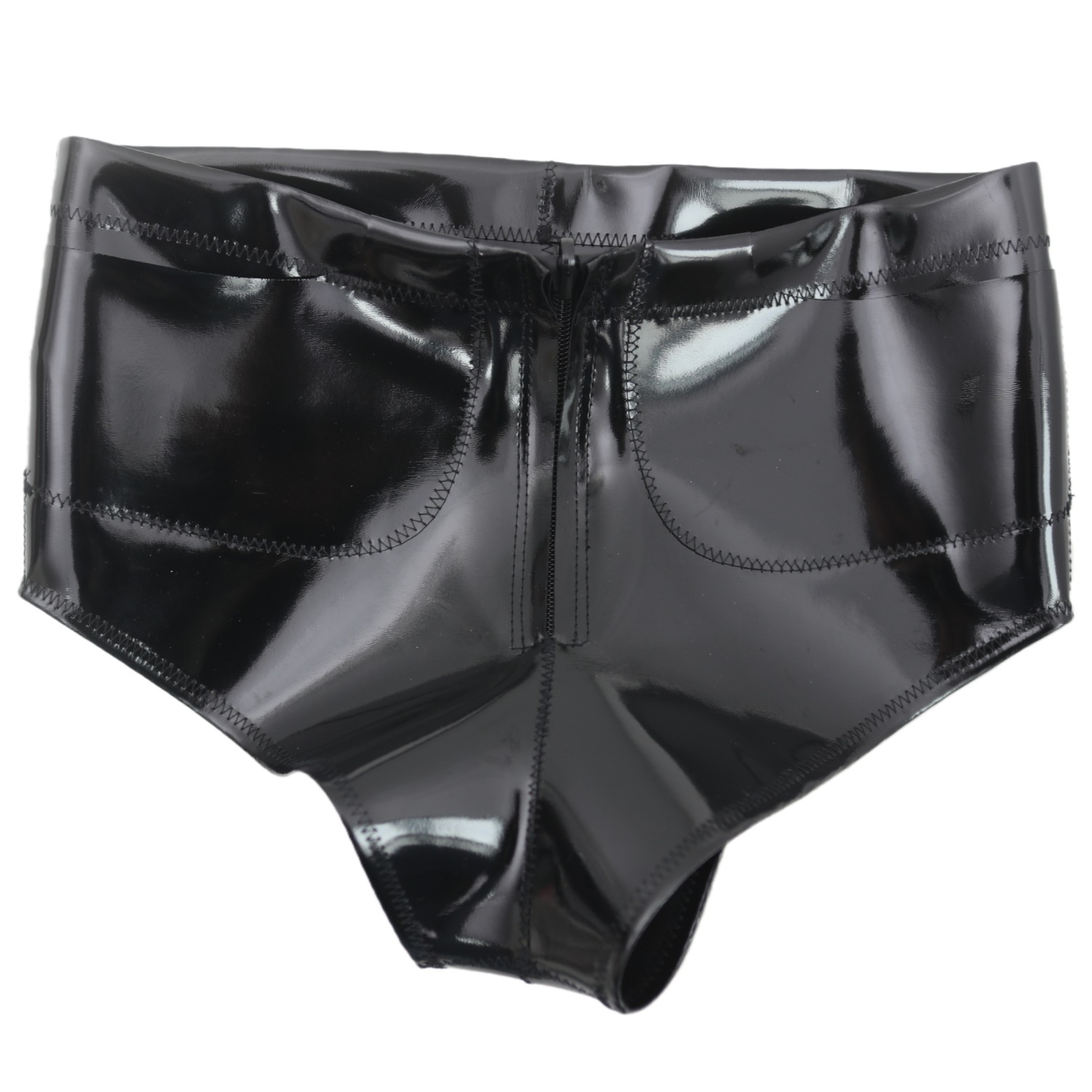 Women Men Glossy Pocket Shorts - Street Fashion Styles 评论和价格