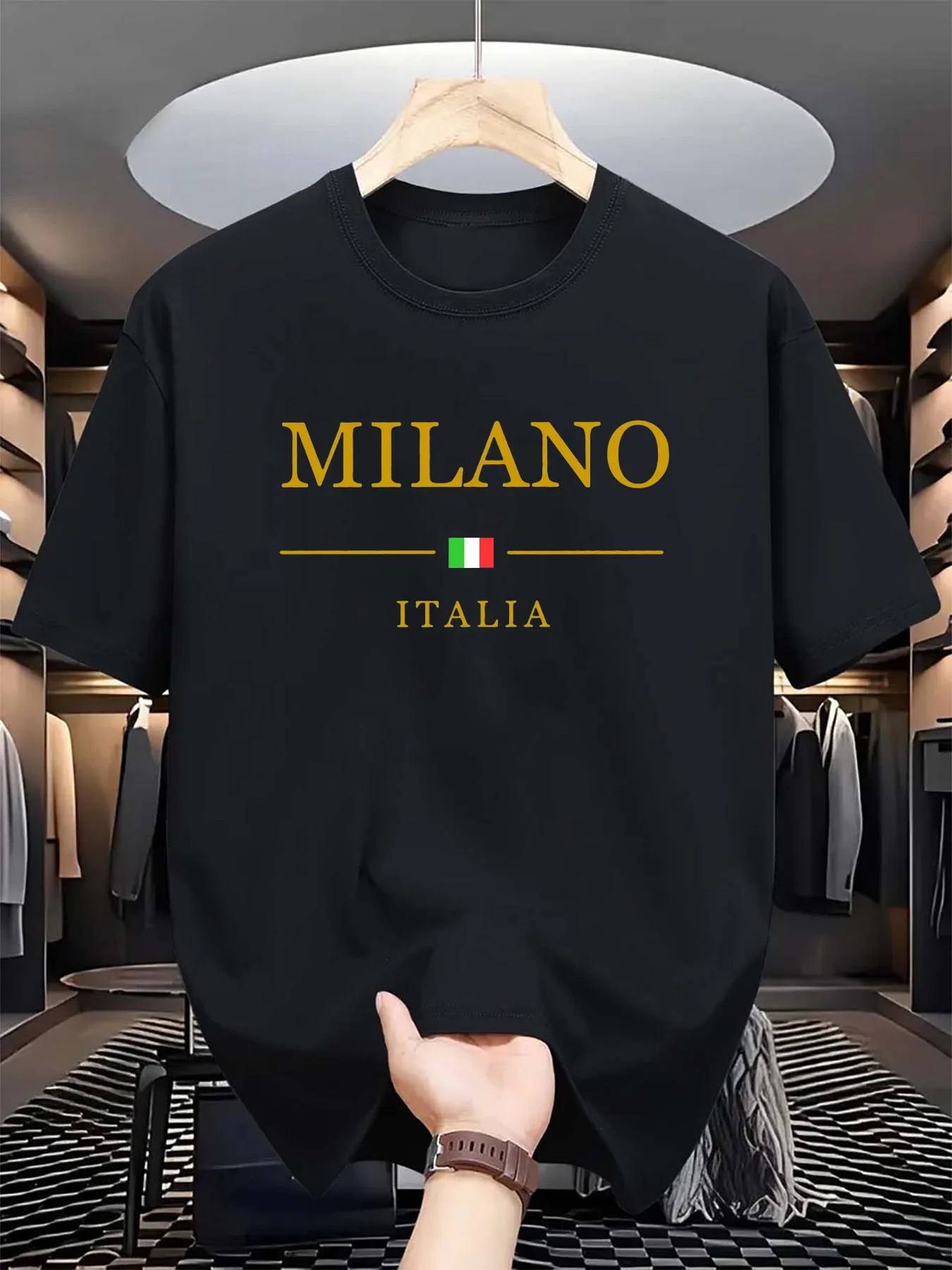 Men's summer 3d printed T-shir - Street Fashion Of Milan 评论和价格