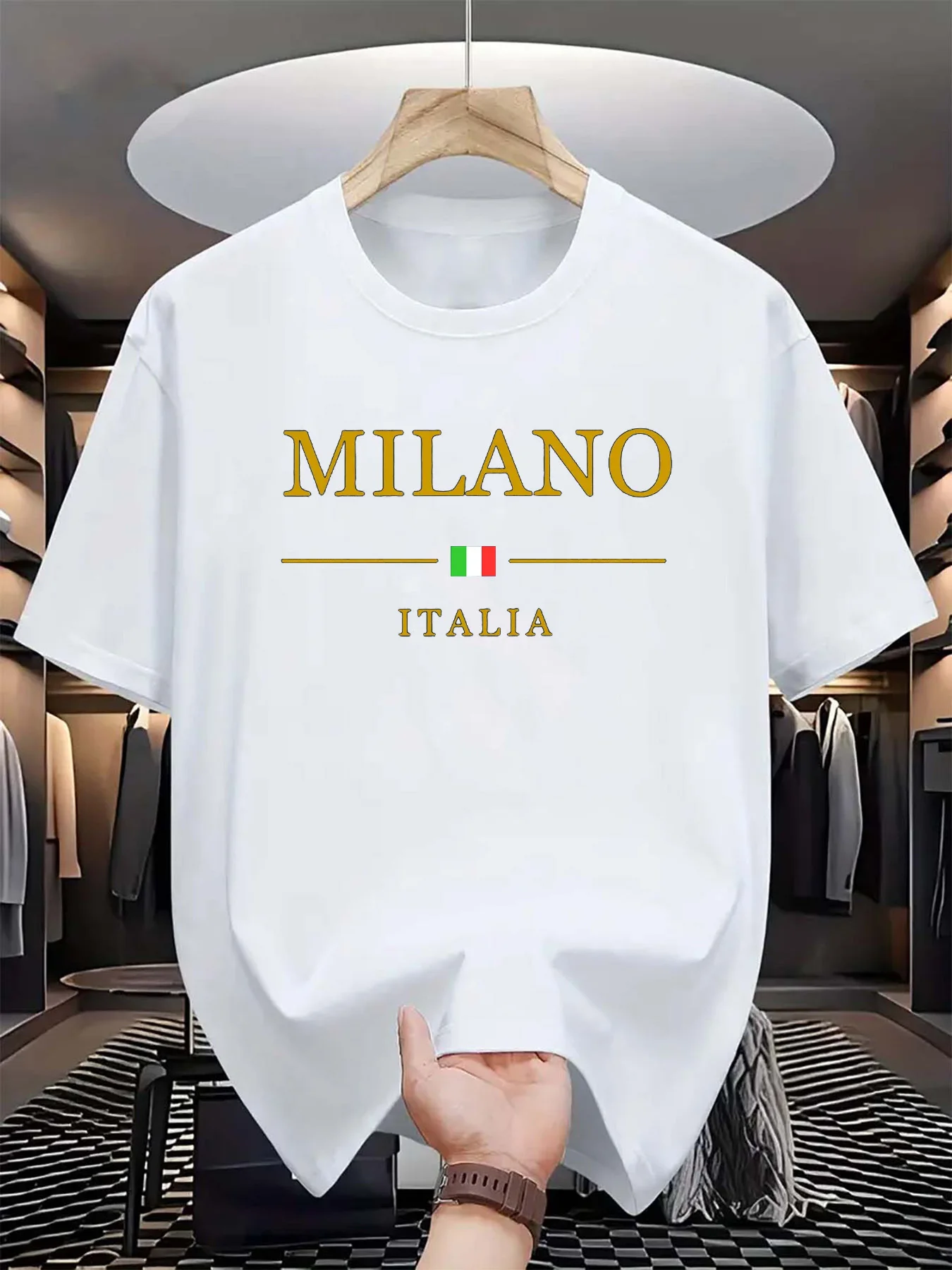 Men's summer 3d printed T-shir - Street Fashion Of Milan 评论和价格