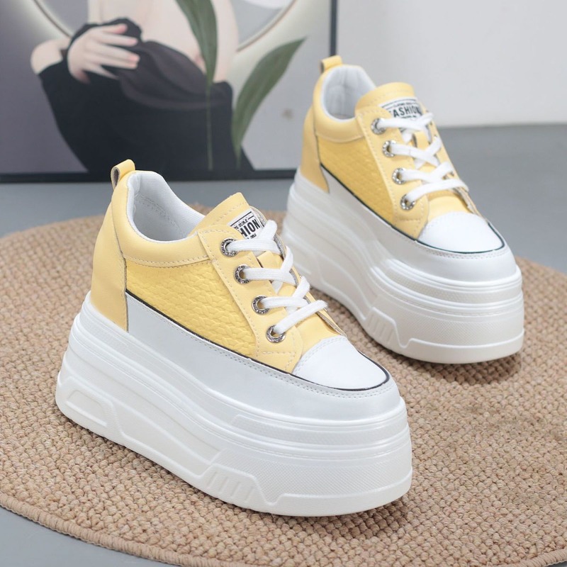 2026 New 10CM Genuine Leather  - Chunky Sneaker Platform 评论和价格