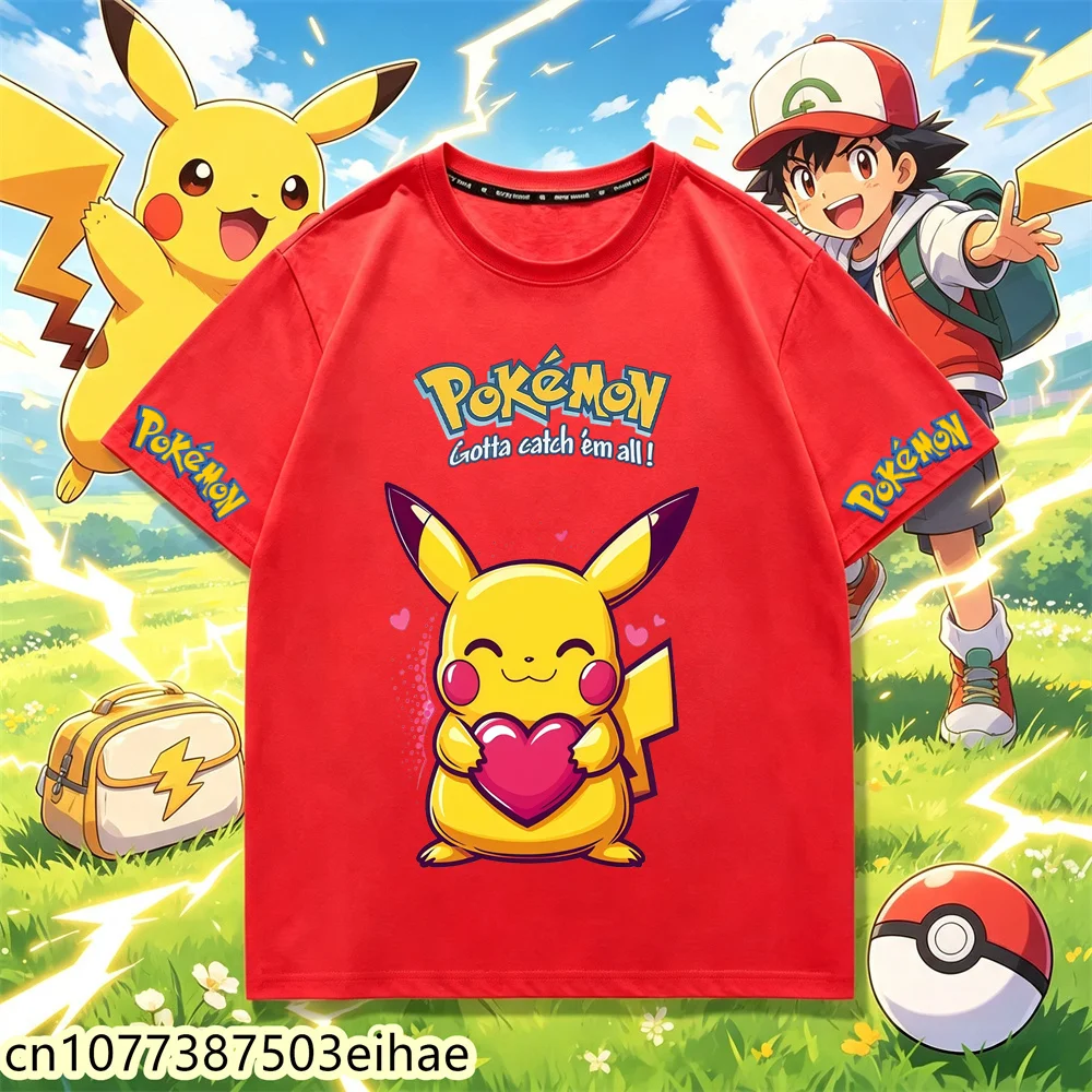 Cartoon Pokémon Print Kids T-S - Street Fashion For Boy 评论和价格