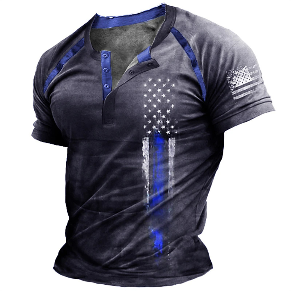Funny 3D American Flag Print M - Street Fashion Vintage 评论和价格