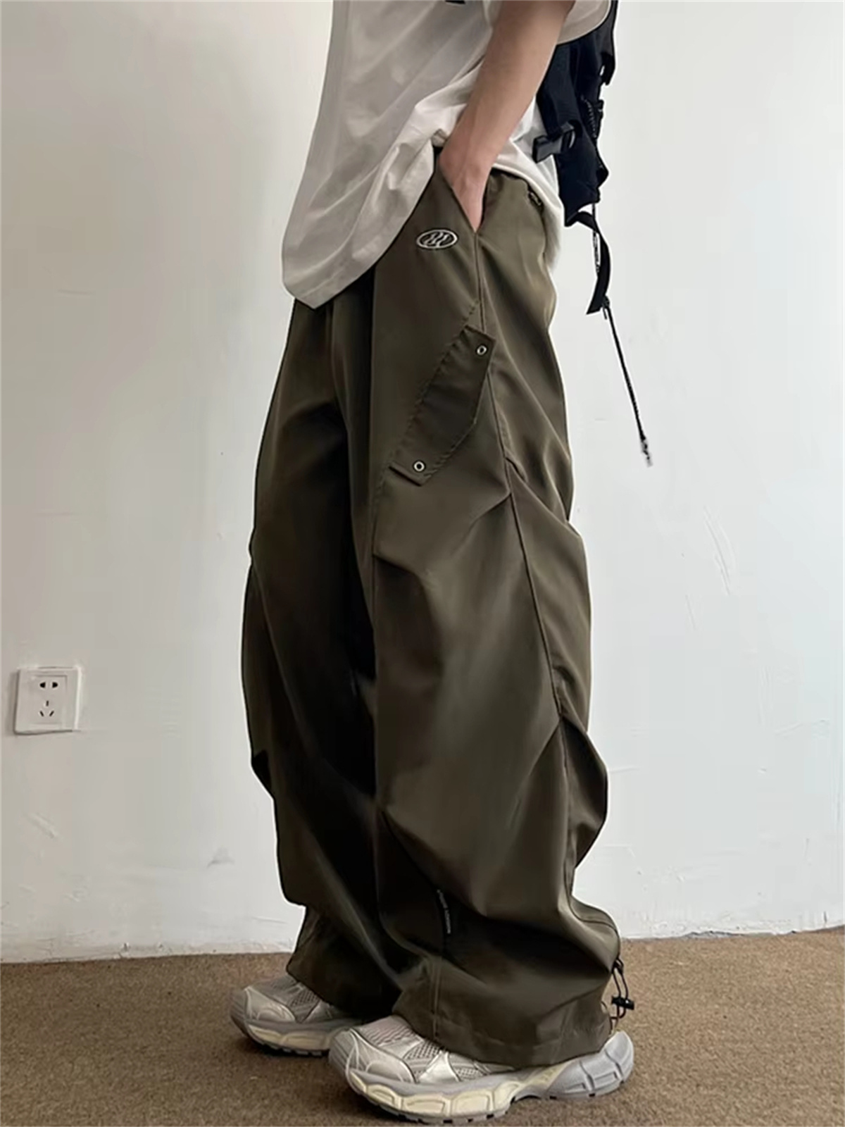 Techwear Parachute Cargo Pants - Street Fashion Korea 评论和价格