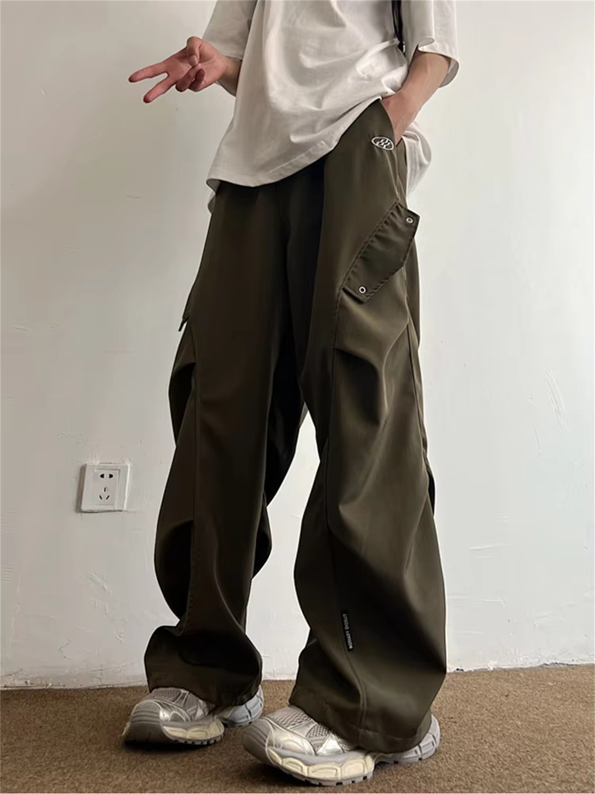 Techwear Parachute Cargo Pants - Street Fashion Korea 评论和价格