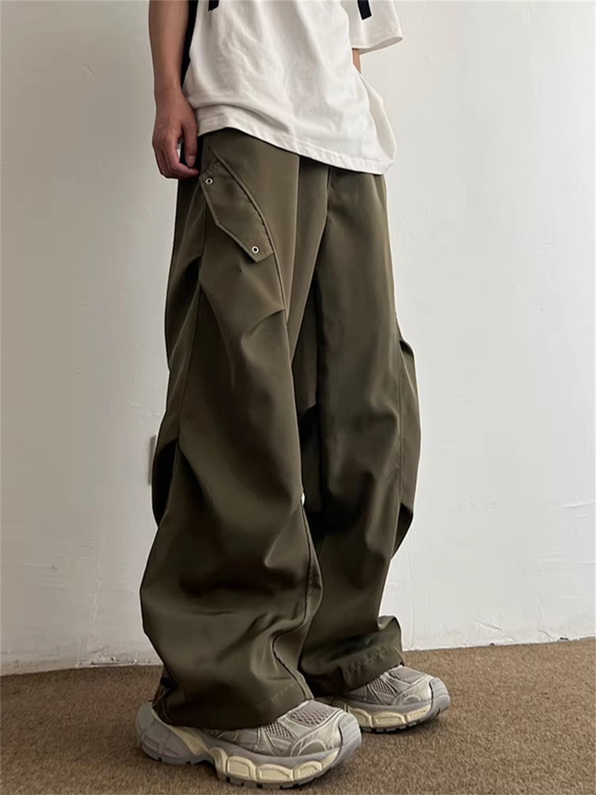 Techwear Parachute Cargo Pants - Street Fashion Korea 评论和价格