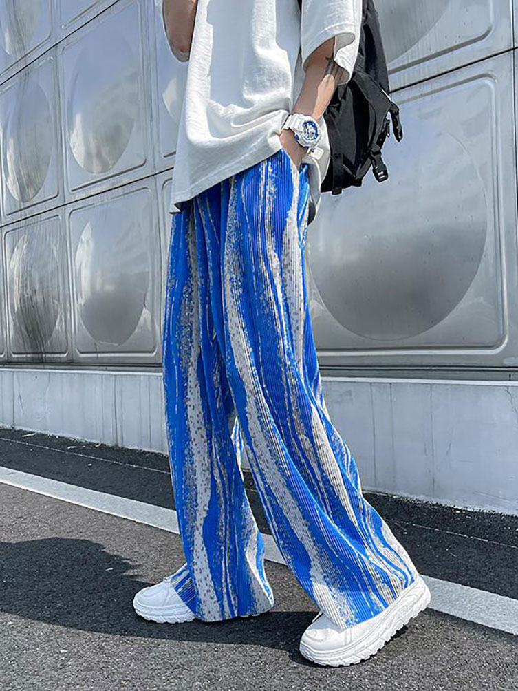 Streetwear Tie-Dye Ice Silk Su - Street Fashion Korea 评论和价格