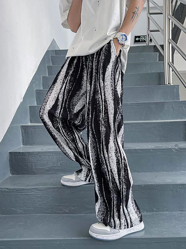 Streetwear Tie-Dye Ice Silk Su - Street Fashion Korea 评论和价格