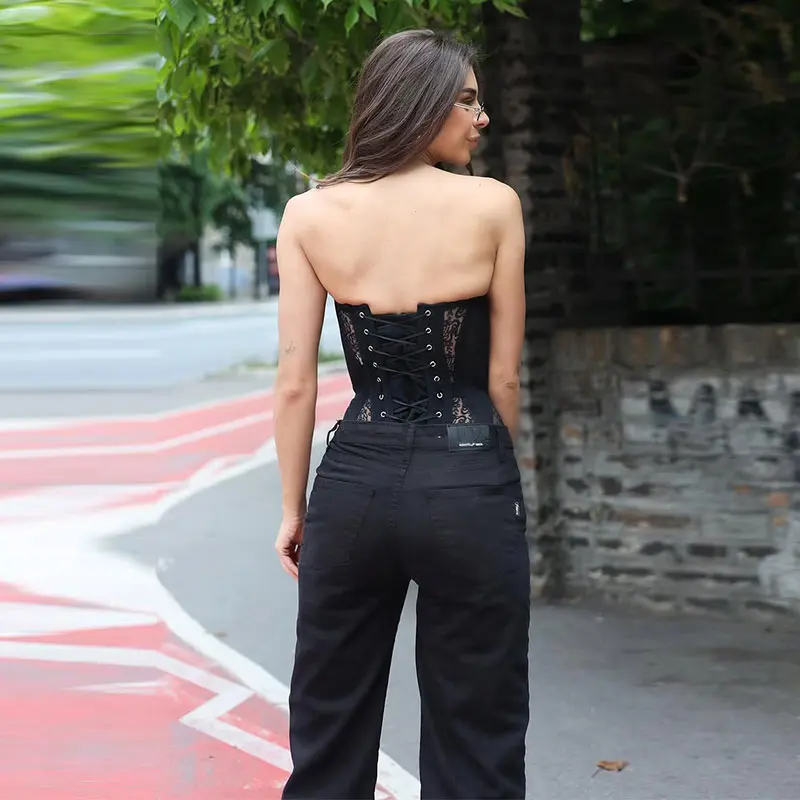Hottie Top Lace Hollow Sexy Sl - Street Fashion Photography 评论和价格