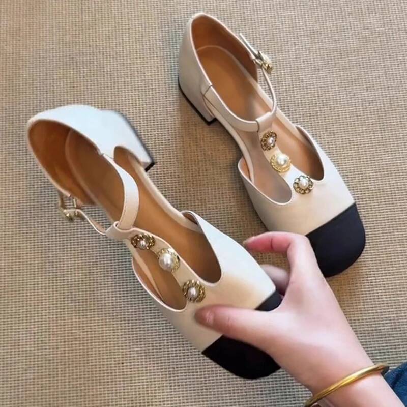 Women Square Toe Heeled Sandal - Street Fashion Styles 评论和价格