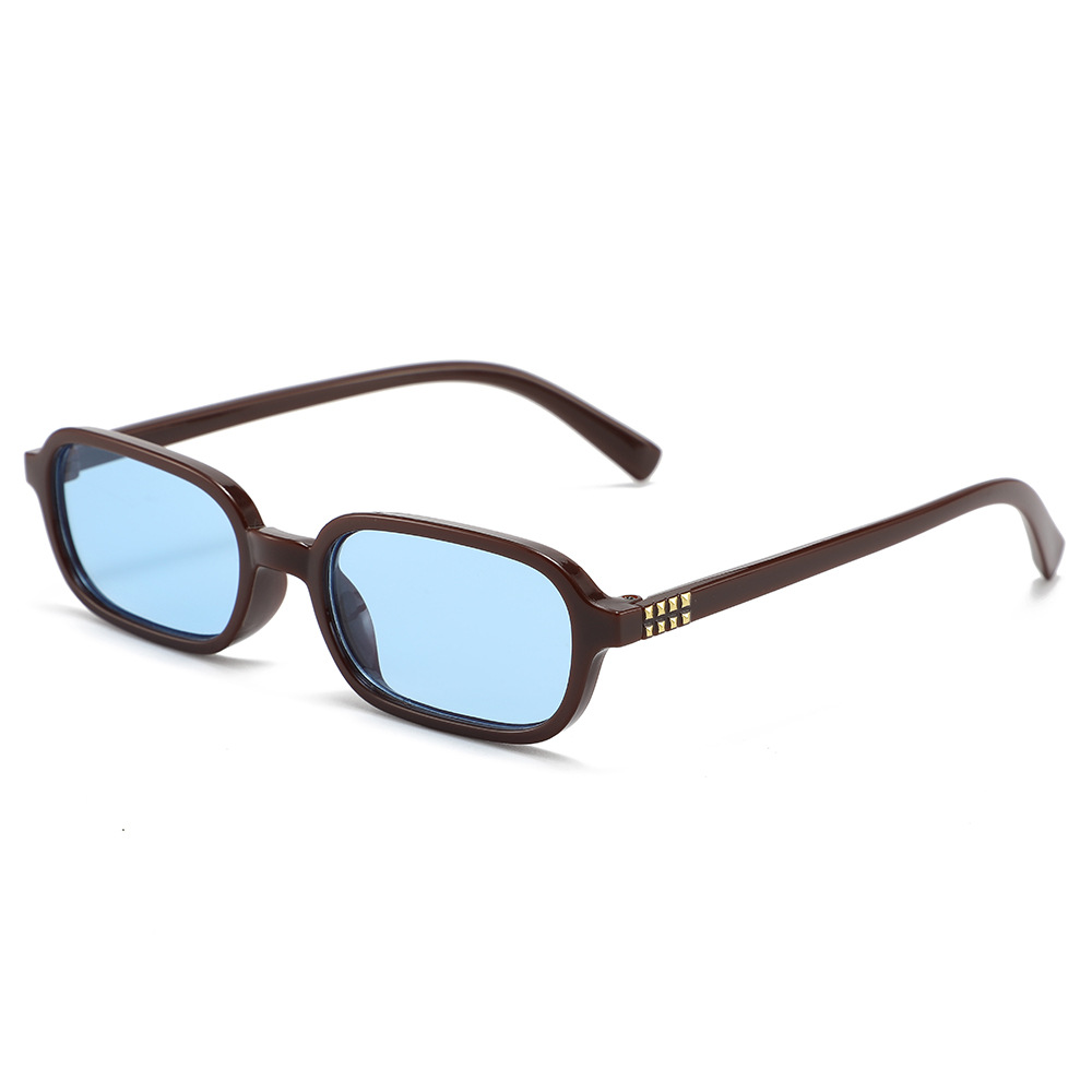 New Small Square Frame Sunglas - Street Fashion Photography 评论和价格