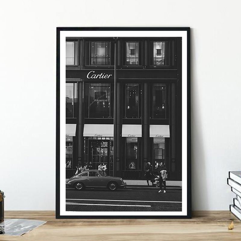 European Street Canvas Paintin - Street Fashion Poster 评论和价格