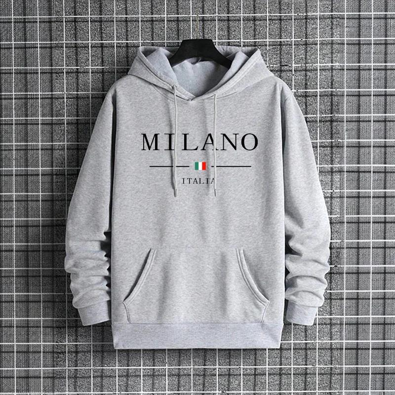 Italy Milan Fashion Men's Hood - Street Fashion Of Milan 评论和价格