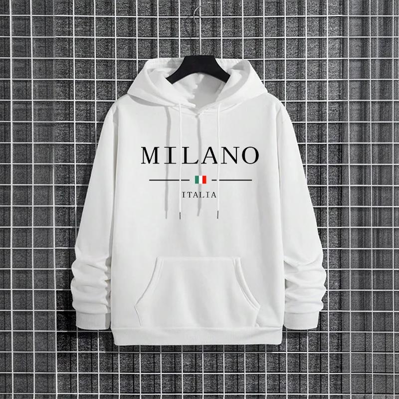 Italy Milan Fashion Men's Hood - Street Fashion Of Milan 评论和价格