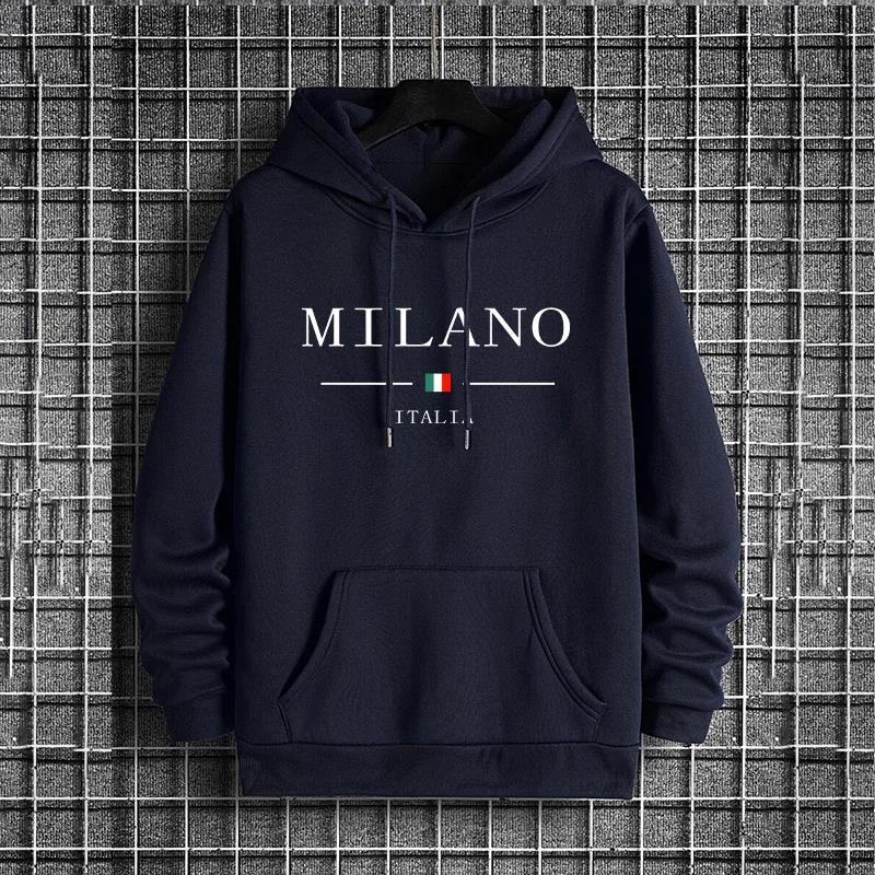 Italy Milan Fashion Men's Hood - Street Fashion Of Milan 评论和价格