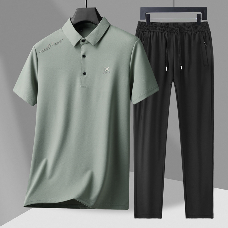 Men's Casual 2-Piece Sportswea - Street Fashion Tshirt 评论和价格
