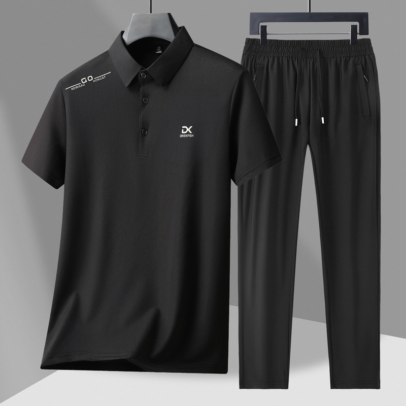 Men's Casual 2-Piece Sportswea - Street Fashion Tshirt 评论和价格