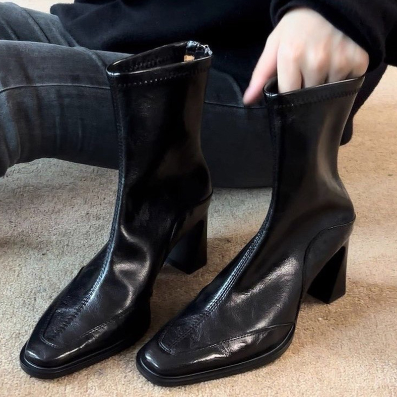 High Heels Women’s Ankle Boots - Chunky Sneaker Platform 评论和价格