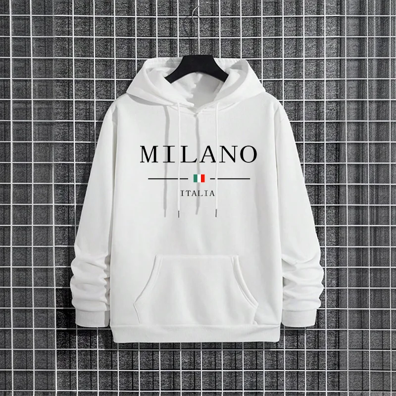 Italy Milan Fashion Men's Hood - Street Fashion Of Milan 评论和价格