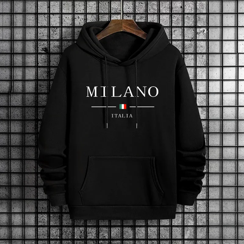 Italy Milan Fashion Men's Hood - Street Fashion Of Milan 评论和价格