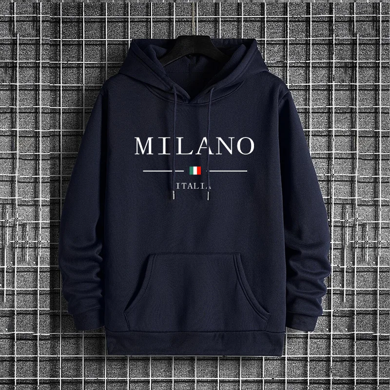 Italy Milan Fashion Men's Hood - Street Fashion Of Milan 评论和价格